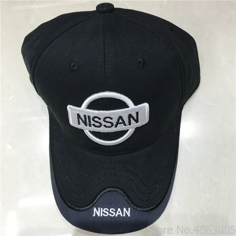 Черная хлопковая бейсбольная кепка с вышитыми буквами Nissan, модные кепки Snapback для мужчин и женщин, Кепка для водителя грузовика s