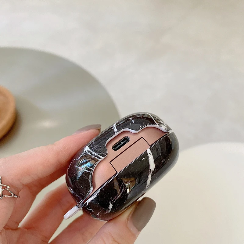 Earphone Case for Samsung Galaxy Buds Live Agate Marble Wireless Bluetooth Headset Protective Hard PC Cover
