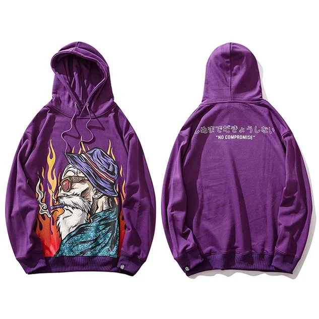 A702909 Purple Мужская толстовка с капюшоном в стиле хип-хоп, уличная Толстовка Харадзюку, толстовка с капюшоном в японском стиле, пуловер с огненным пламенем, осенняя хлопковая толстовка - Цвет: A702909 Purple