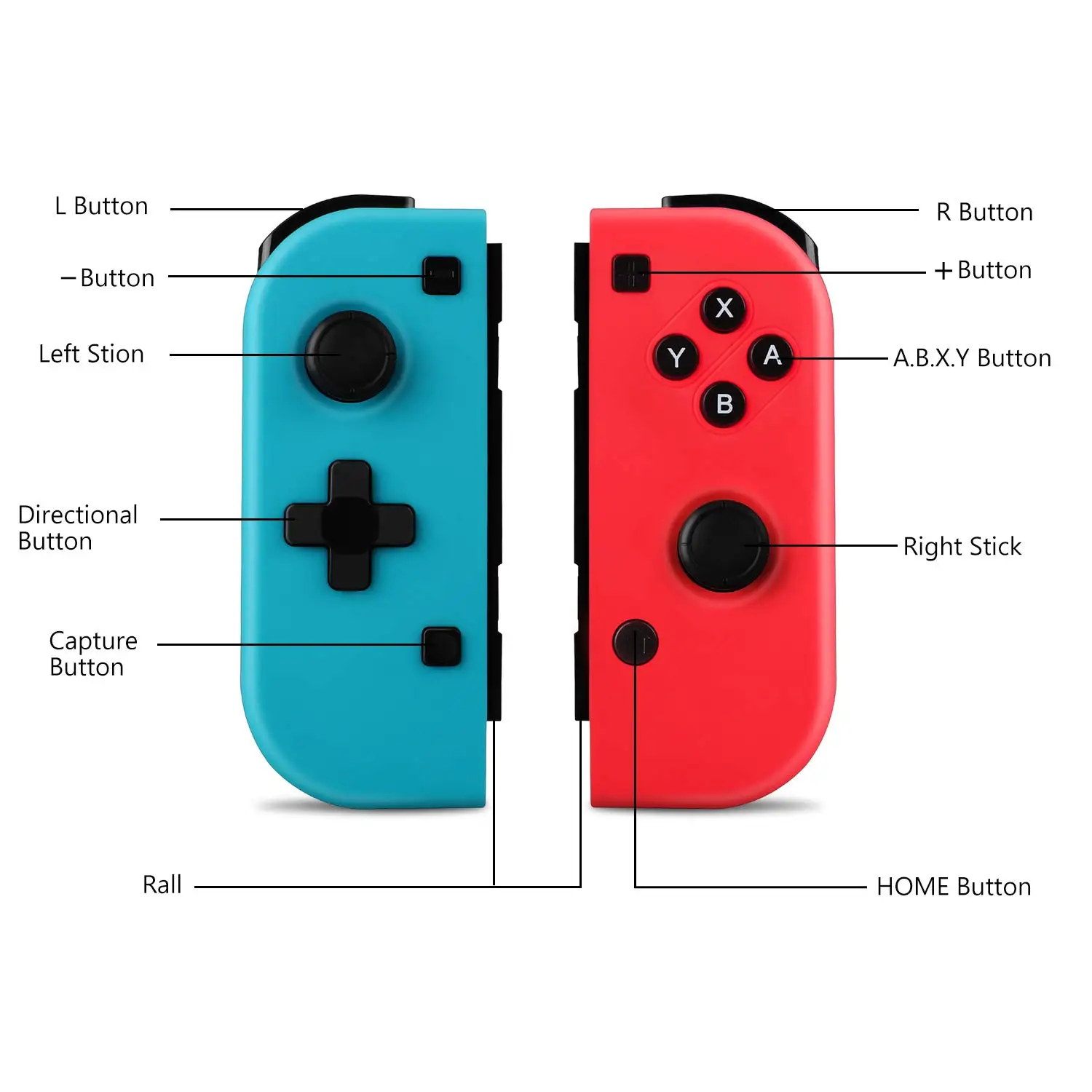 Беспроводной Bluetooth Pro Switch Joy Pad контроллеры L/R совместимы с консолью nintendo Switch как ДЖОЙСТИК джойстика Joy Con-2