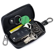 Чехол из овечьей кожи для ключей, стиль, натуральная кожа, ручная работа, тканый узор, сумка для ключей на молнии, многофункциональный ремень для ключей на талию