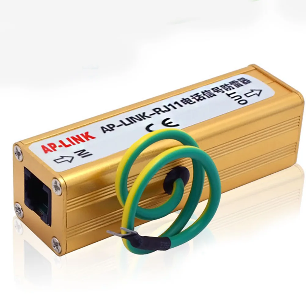 

Protection Telephone Durable Thunder Arrester Small Avoid Interference RJ11 Surge Protector