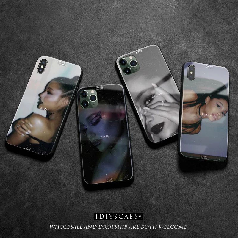 Ariana Grande эстетика мягкий силиконовый стеклянный чехол для телефона iPhone 6 6s 7 8 Plus X XR
