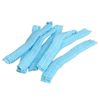 

200 PCS Disposable Non-Woven Wig Hair Shower Cap Non-Woven Pleated Dust Cap Hotel Supplies