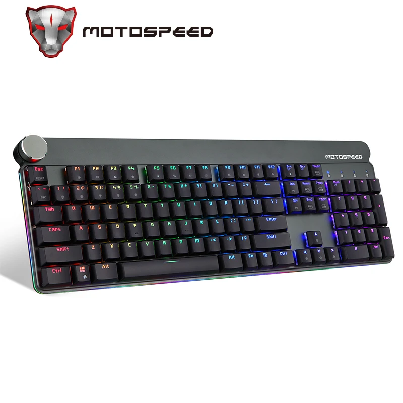 Motospeed GK81 игровая механическая клавиатура беспроводная RGB светодиодный подсветка