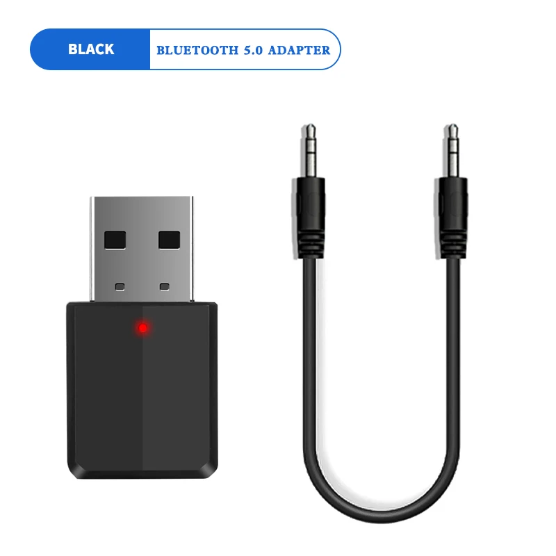 Asunflower Bluetooth адаптер беспроводной адаптер для настольного автомобиля Bluetooth 5,0 передатчик стерео приемник Bluetooth для ноутбука тв - Цвет: Bluetooth5.0 Adapter