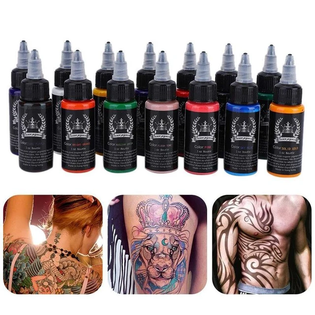 8 Colors Tattoo Practice Colors Easy To Color Tool Colored Pigments  Professional Tattoo Ink Pigment - AliExpress