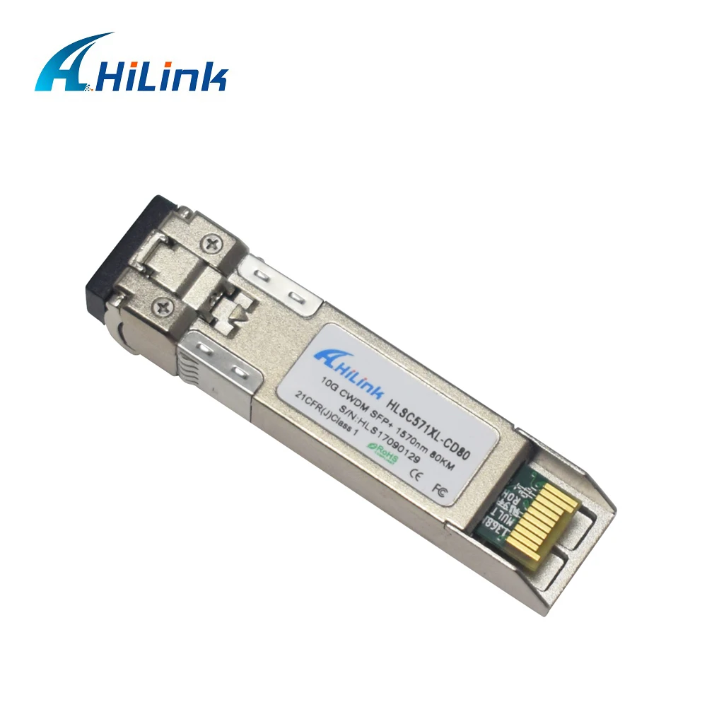 Hilink оптический приемопередатчик 10G cwdm sfp+ 1570nm zr 80 km LC разъем c ddm
