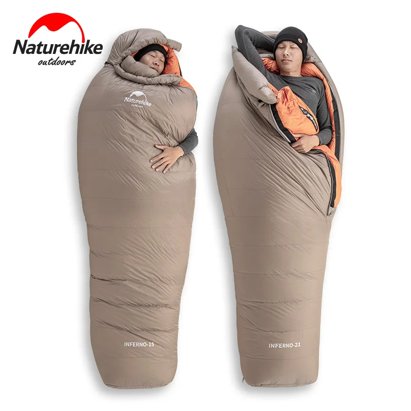 Спальный мешок Naturehike для взрослых 750FP 90% белого гусиного пуха активного