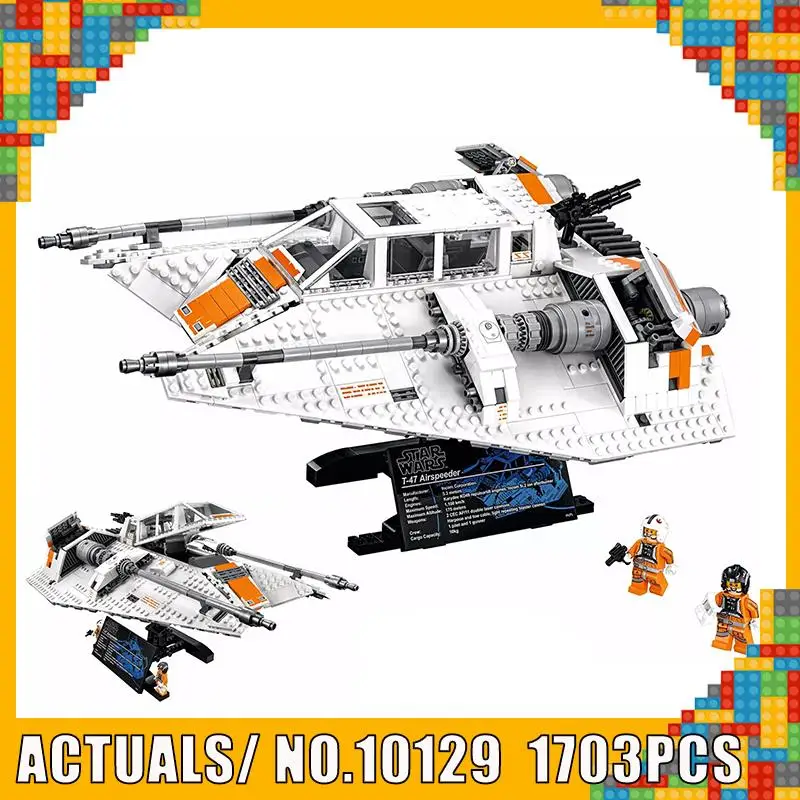 

Star Series Wars The 10129 1703PCS Snowspeeder Set Self-Lock Building Blocks Bricks Educational Kids Christmas Toys Model Gift
