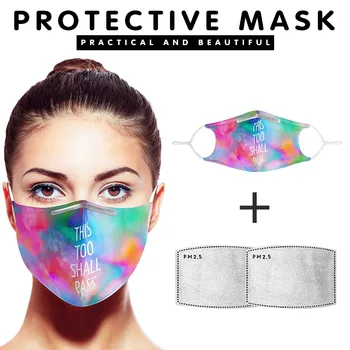 

1PC Face Cover With Gasket Fliter Windbreak Seamless Outdoor Riding Quick-drying Dustproof Keep Cover mascarilla mascarillas