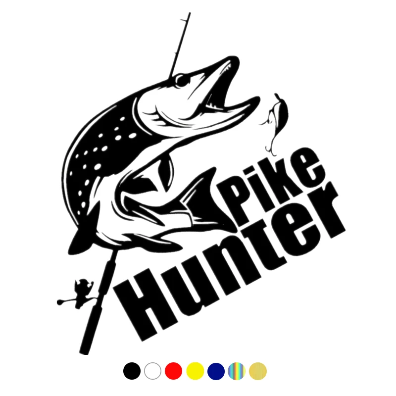 

CS-10109# pike hunter funny vinyl car sticker waterproof car decal stickers on car truck bumper rear window laptop