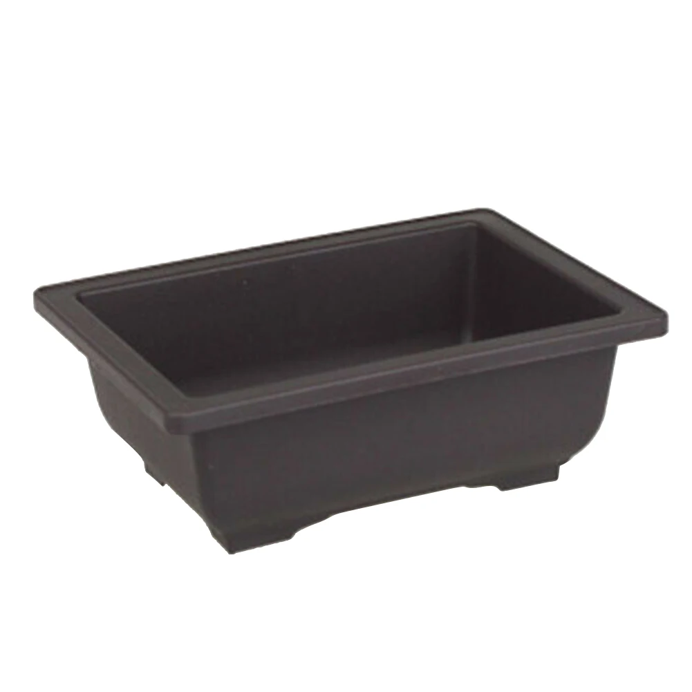 5PCS/Set Bowl Planter Plant Nursery Imitation Purple Sand Mold Proof Square Rectangle Ventilation Flower Pot Home With Drainage
