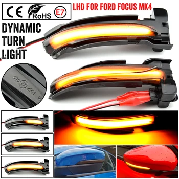 

LHD For Ford Focus 4 IV 2019 2020 Dynamic Turn Signal Light LED Side Wing Rearview Mirror Sequential Indicator Blinker Lamp