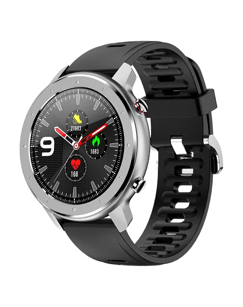 black silver leather 1,28 дюймов Смарт-браслет кровяное давление часы Смарт-часы для мужчин монитор сердечного ритма во время сна большой экран bluetooth 5 pk q9 h9 Смарт-часы ЭКГ часы PPG Спорт Смарт Браслет USB мода датчик сердечного рит - Цвет: black silver leather