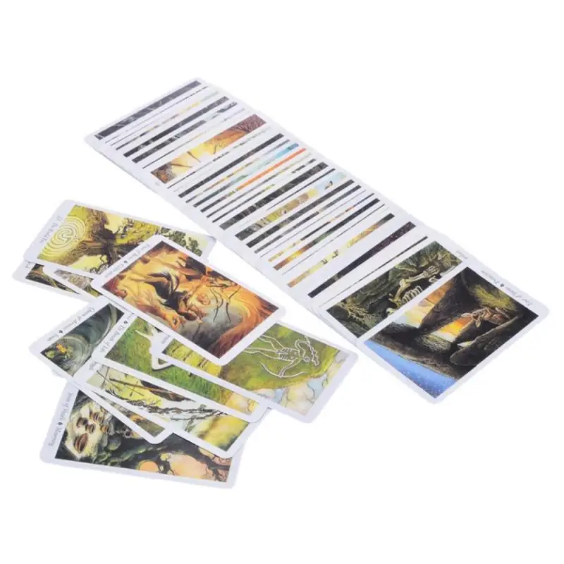 Карты Таро на английском языке 78 шт. карты Таро с загадочными животными, игральные настольные игры, подарок на день рождения, настольные игровые карты