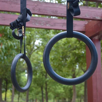 

1Pair ABS Gymnastics Ring Pull-up Hoop Crossfit Muscle Ups Gymnastics Training Rings Home Fitness Gym Training Workout Equipment