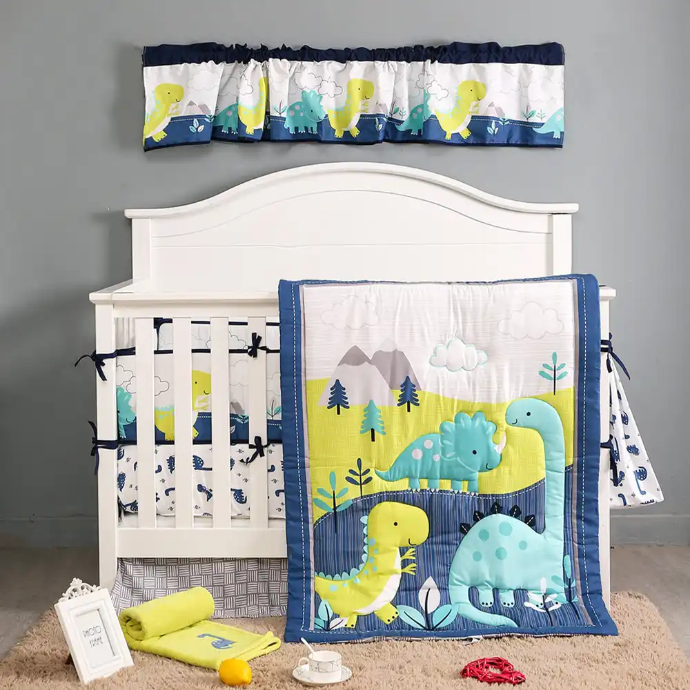 dinosaur crib bumper