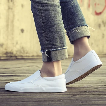 

2019 Men Casual Shoes PU Men Loafers Zapatillas Leather Shoes Men Slip On Comfortable Shoes Hombre Big Size S4022~S4028