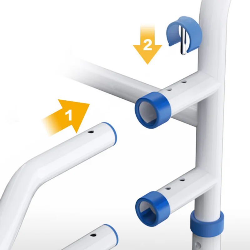 Bathroom Folding Anti-slip Grab Bar Shower Handrail Chair Adjustable Toilet Frame Rack Safety Rails for Elders Pregnant Disabled