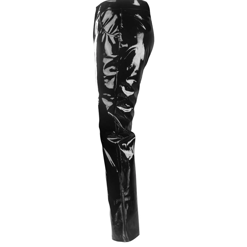 Новое модное сексуальное мужское нижнее белье блестящие лакированные ПВХ кожаные обтягивающие штаны леггинсы для клубной одежды