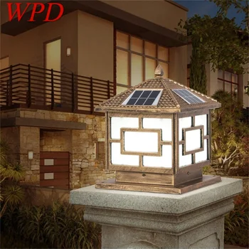 

WPD Solar Outdoor Light LED Post Light Waterproof Modern Pillar Lighting For Patio Porch Balcony Courtyard Villa