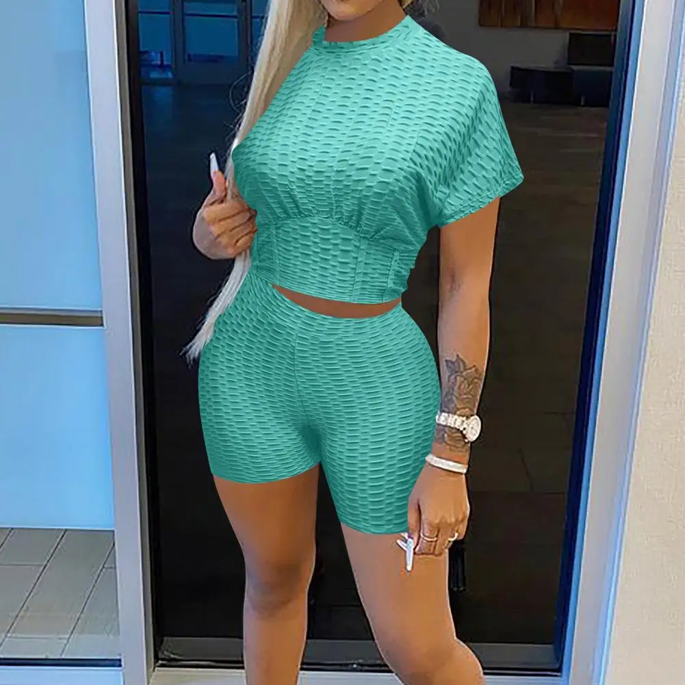 Women's sexy sports shorts tennis pants girls gymnastics short long-sleeved top shorts 2021 solid color pants anti-empty shorts 2