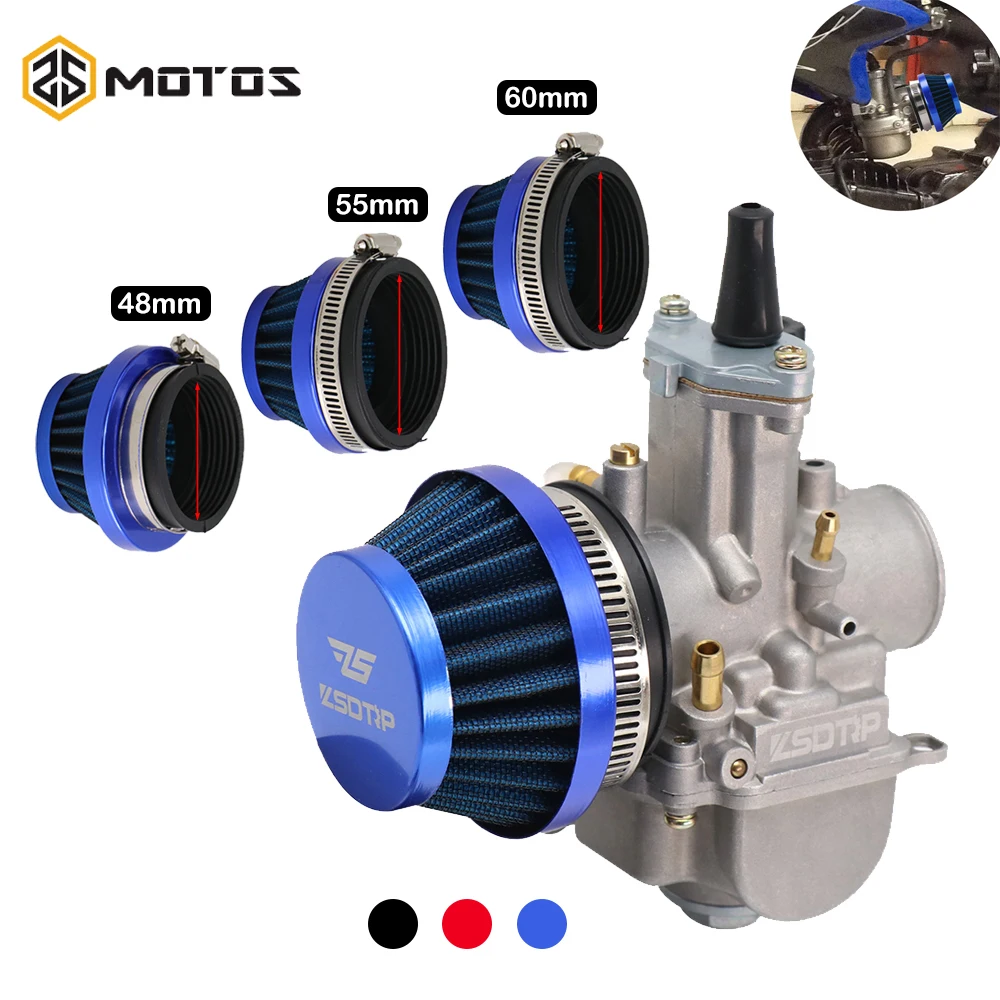 Очиститель для воздушного фильтра ZS MOTOS 48 мм 55 60 Keihin Koso PWK Mikuni Carburetors 2 тактный