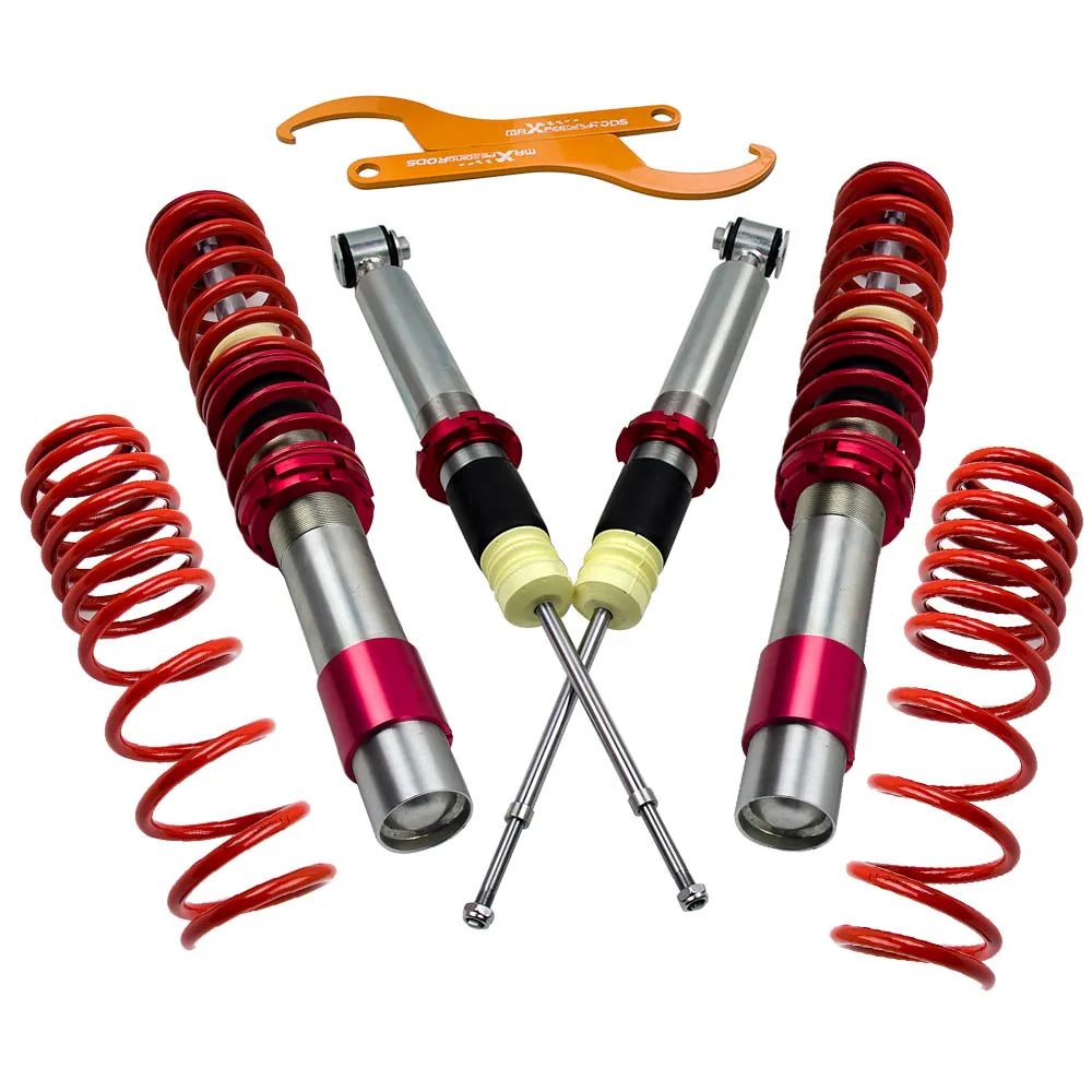 Coilover Adjustable Suspension Lowering Shock Kit for BMW E39 5 Series