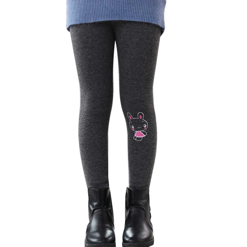 

Autumn WinterHigh Quality Girls Pants Thicken Warm Spring Autumn Fleece Bow Girls Leggings Kids Trousers Elastic Children Pants
