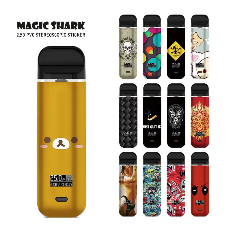 Наклейка-чехол для Smok Novo X с изображением милого медведя и сексуальных женщин |