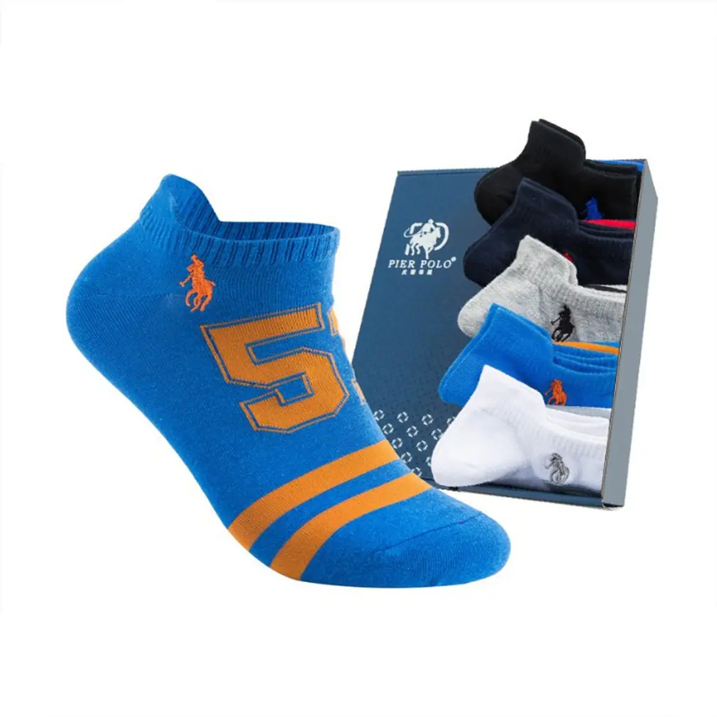 

Fashionable Sport Printed Low Cut Ankle Socks Men Cotton Elastic Socks Warm Winter Ankle Length Short Socks