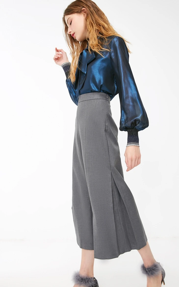 Vero Moda женские овечья шерсть 3D пошив широкие брюки | 31916J513