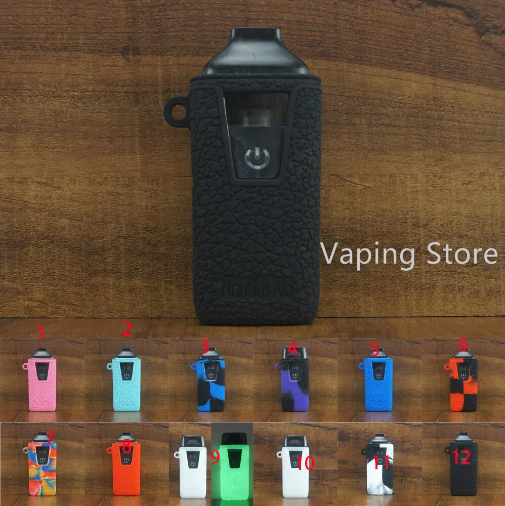 

Aspire Nautilus AIO Silicone Case Protective Cover Shield Wrap Sleeve Skin With Lanyard Sling