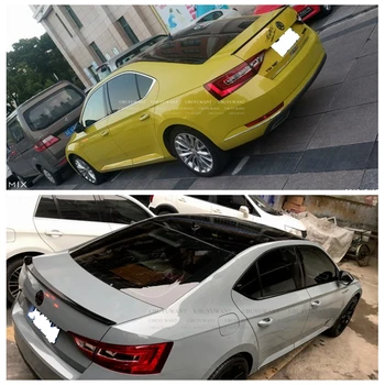 

For Skoda Superb 2015-2019 ABS Plastic Unpainted Primer Color Exterior Tail Trunk Wing Rear Spoiler Decoration Auto Accessories