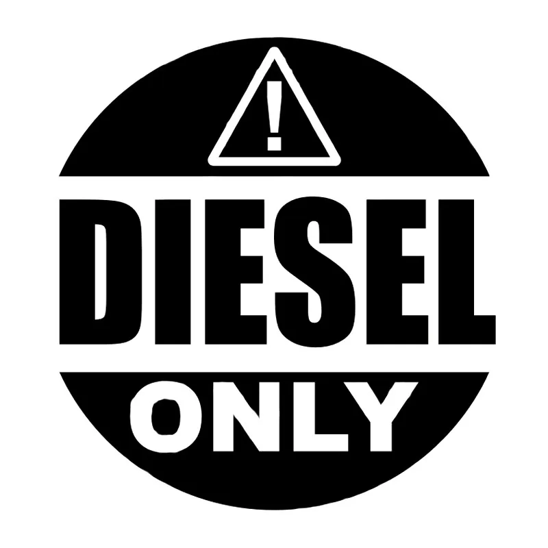 

Interesting Car Sticker Accessories Decal Warning Mark DIESEL ONLY Car Window Cover Scratches Waterproof PVC 13cm X 14cm