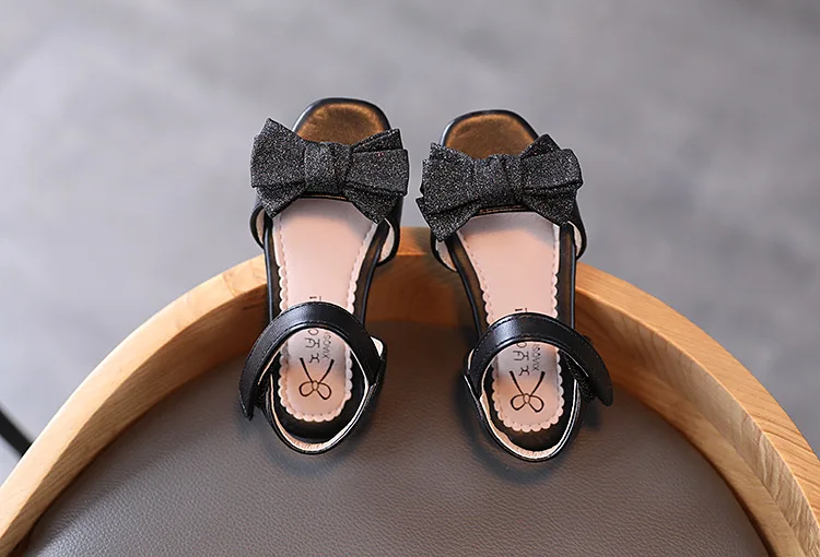 2021New Fashion Kids Sandals little Girl Princess Shoes For Summer bowknot Performance Sandal Children Gold Silver Black 1-10T boy sandals fashion