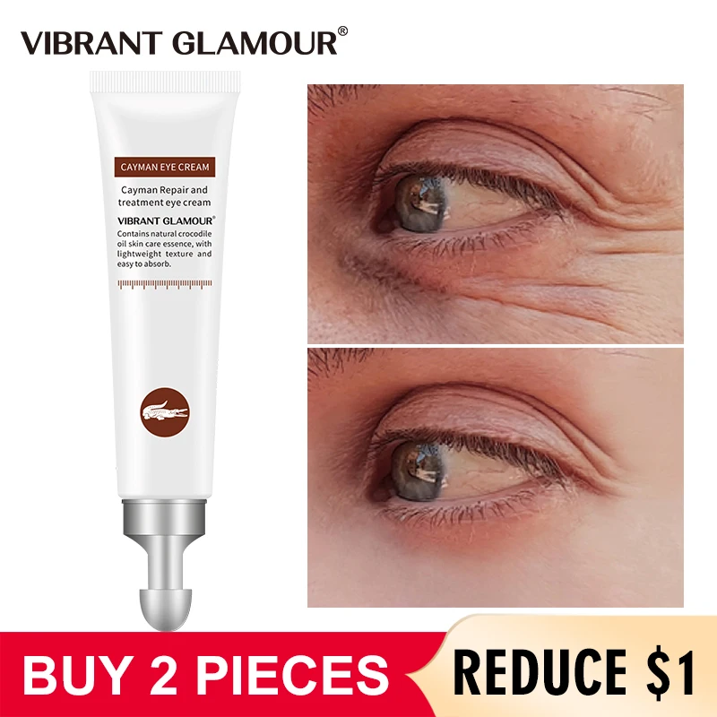 Creme vibrant glamour antienvelhecimento, creme para os olhos remove inchaço das olheiras, linhas finas clareadoras e hidratante para os olhos