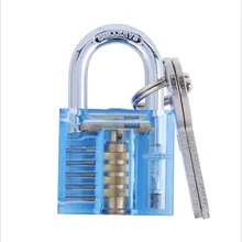 Прозрачный висячий замок прозрачный висячий замок сумка замок хрустальный замок процесс блокировки красочные замки