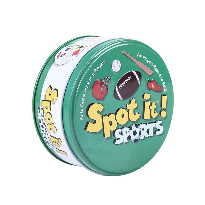 Spot It Animals Кемпинг карта игра it доска с алфавитом игры праздники Dobble на английском