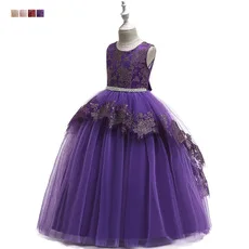 INS/Новинка года; европейский и американский стиль; длинное торжественное платье с вышивкой; свадебное платье с лепестками для больших мальчиков; платье принцессы для сцены