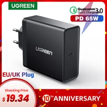 Ugreen PD 65 Вт Зарядное устройство USB type C зарядное устройство для Apple MacBook воздушный ipad pro samsung ASUS acer зарядное устройство для планшета для nintendo Switch(China)