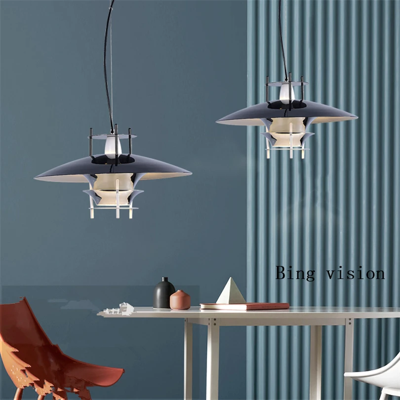 Подвесной светодиодный светильник в скандинавском стиле E27 Bing vision, дизайнерский подвесной светильник для столовой, кухни, внутреннего освещения