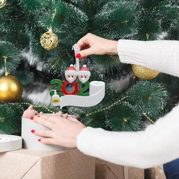 

2020 Quarantine Christmas Birthdays Party Decoration Gift Product Personalized Hanging Ornament, Pandemic -Social Distancing