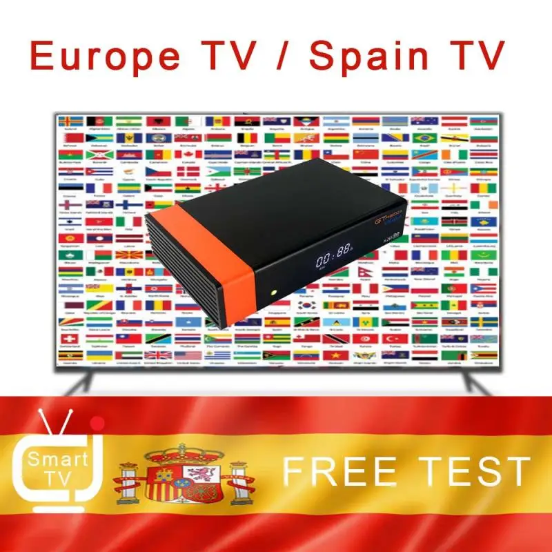 

IPTV Spain stable IPTV M3U tv box iptvsmarters Android tv box smart tv PC no app included