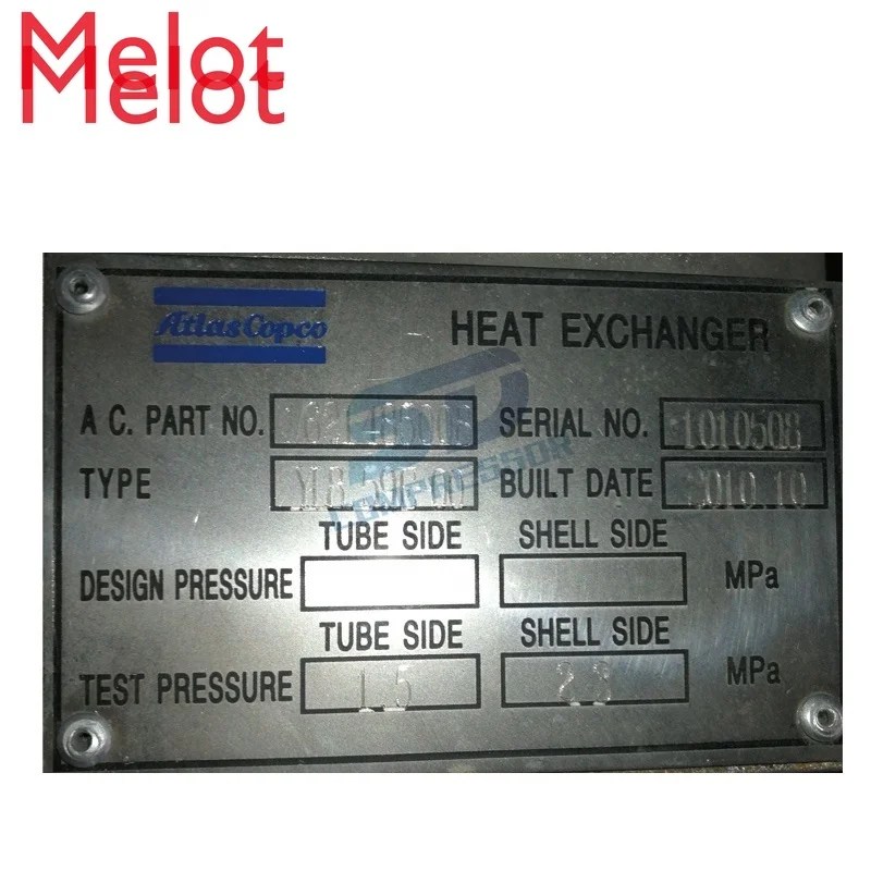 

hot sale atlas copco 1621205008 air cooler made in China