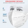 Masque de protection facial KN95, avec 5 couches protectrices et filtre anti-brouillard et anti-poussière, livraison rapide ► Photo 2/6