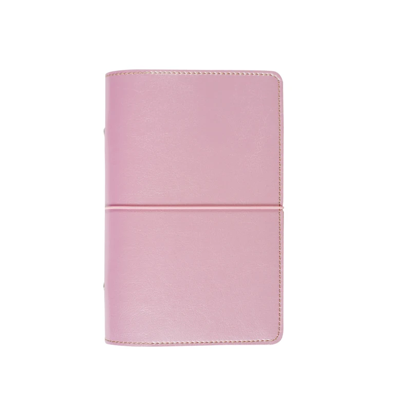 Light Pink String Персональный органайзер кожа перстень в деловом стиле для офиса записная книжка, милые, миленькие в японском стиле(«Каваий»), планировщик мероприятий путешествия журнал A5 A6 - Цвет: Light Pink String