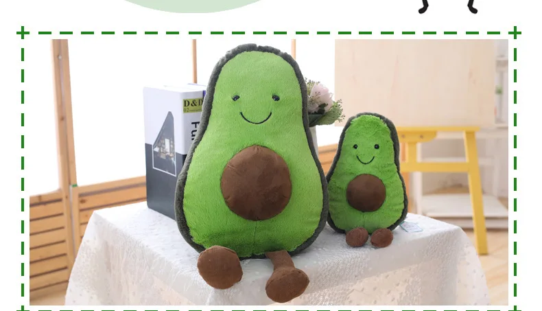 Мультфильм Креативные авокадо плюшевые игрушки эмуляционные фруктовая кукла Дети Утешитель игрушки подушка на заказ