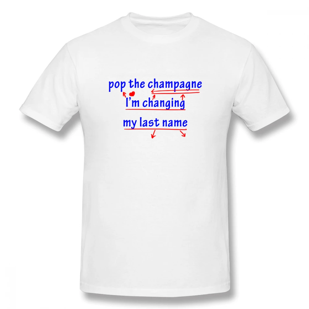 

100% cotton I'm Changing My Last Name Wedding Married print casual mens o-neck t shirts fashion Men's Basic Short Sleeve T-Shirt